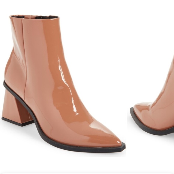 BP “Loren” Caramel Patent Leather Ankle Booties Size 7.5 – Excellent Condition - Picture 5 of 14